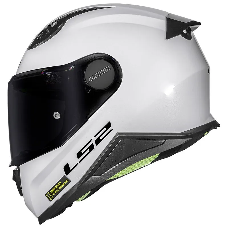 Capacete Original LS2 FF812 Infantil Monocolor Branco 52