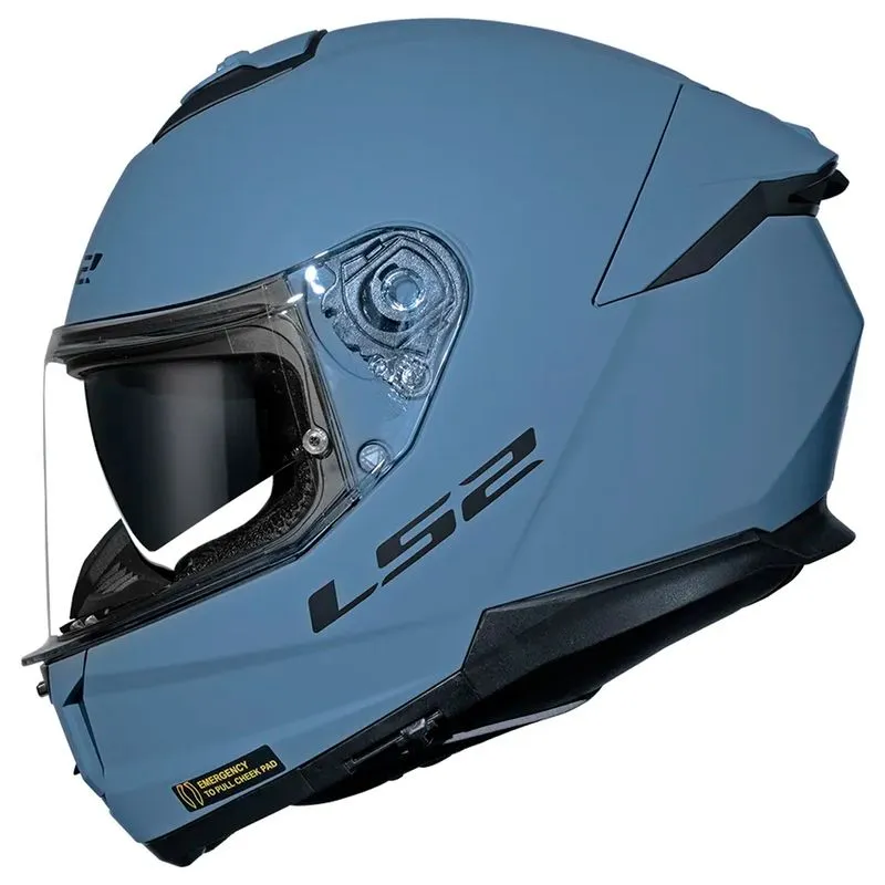 Capacete Original LS2 FF808 Monocolor Stream 2 Misty Azul 58