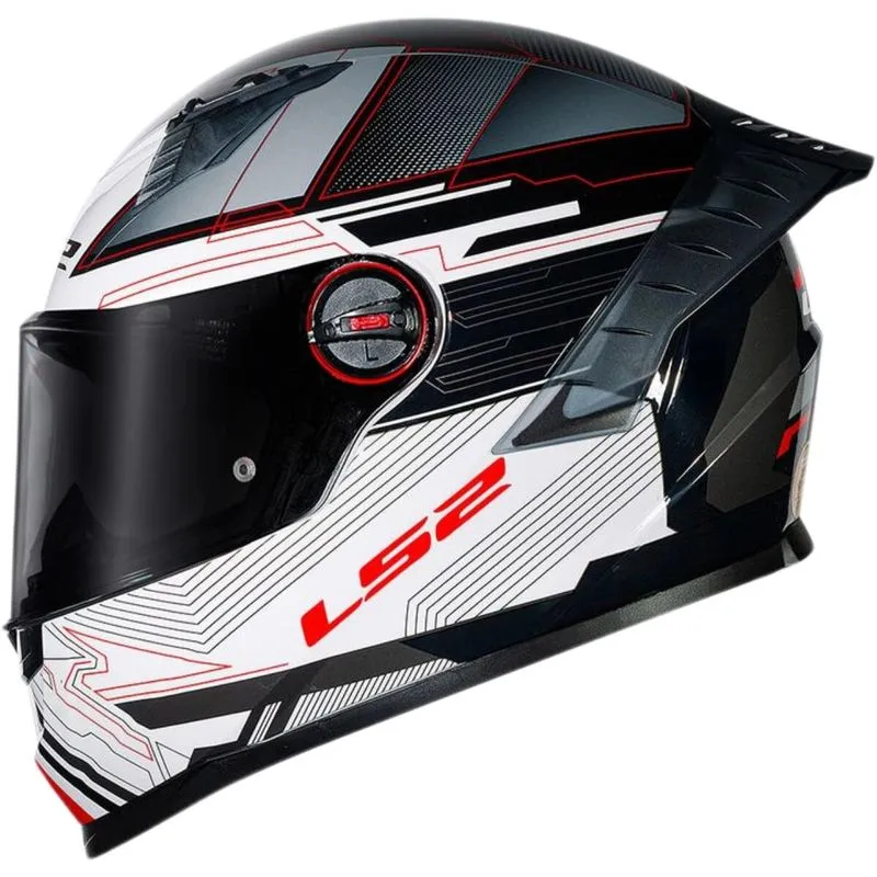 Capacete Ls2 Ff358 Pro Digital - Preto/branco