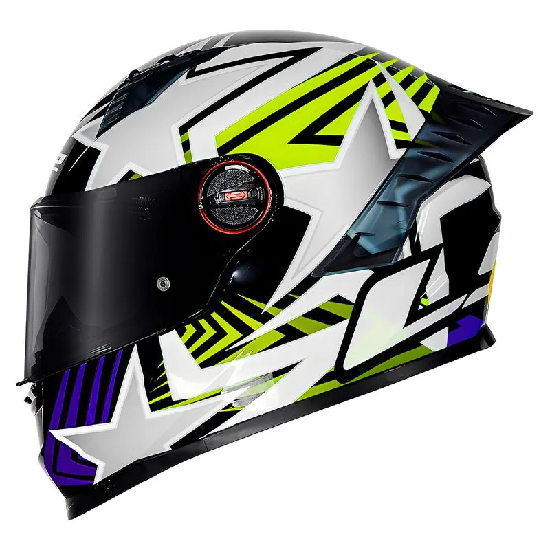 Capacete Original LS2 FF358 Pro Estellar Preto Amarelo 60