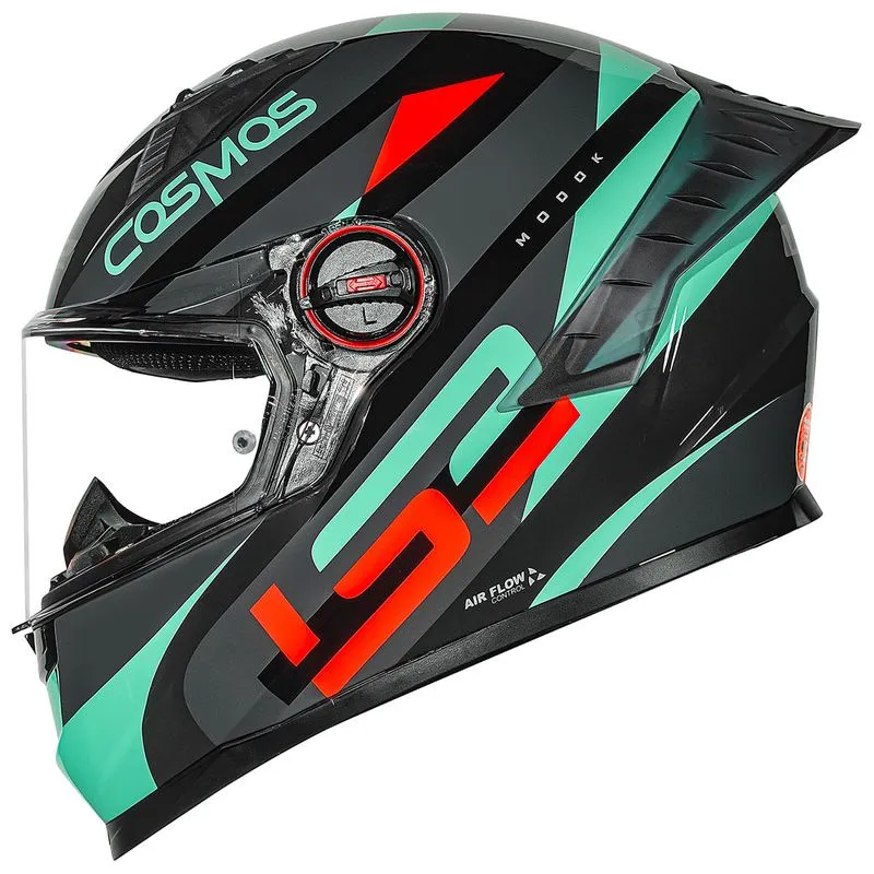 Capacete Original LS2 FF358 Pro Modok Preto Verde Vermelho 62