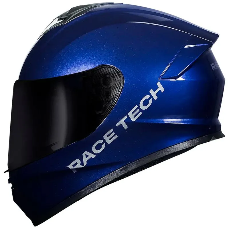 Capacete Race Tech Hit Monocolor Azul 58