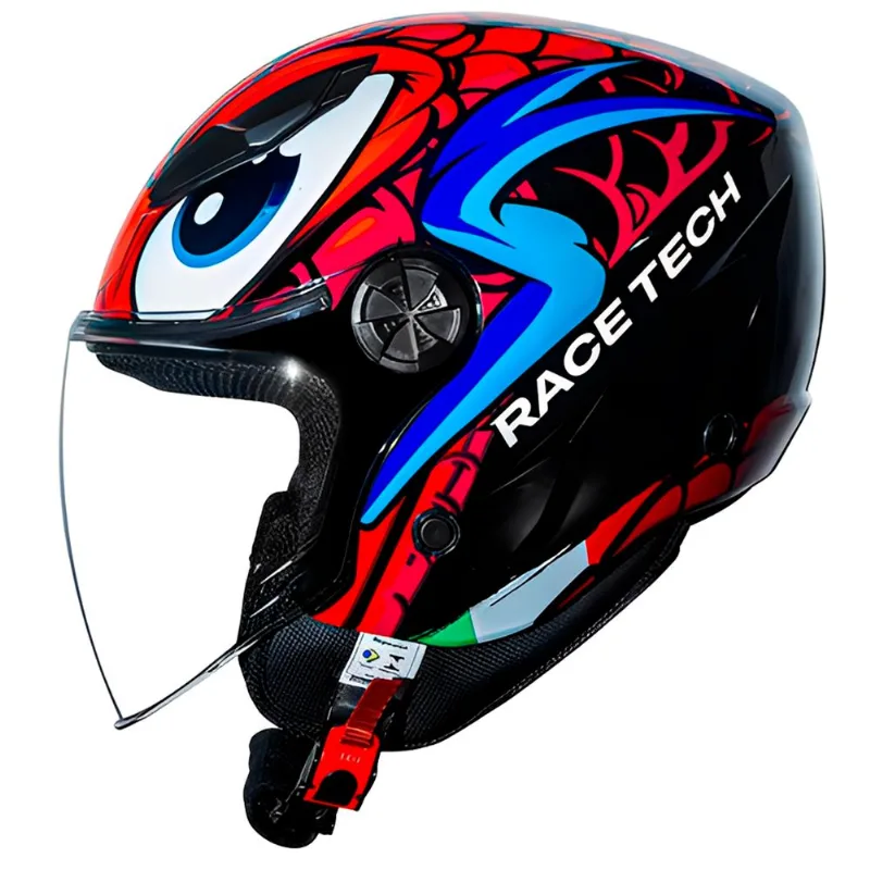Capacete Race Tech Play Snake Vermelho 54