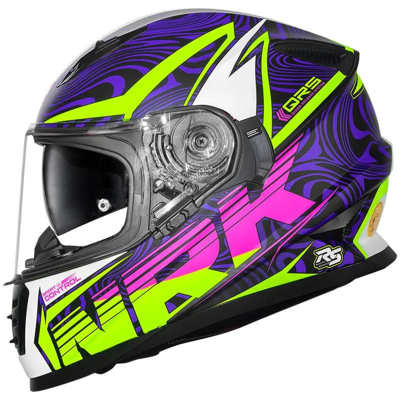 Capacete Original Norisk FF302 Soul 2 Control Preto Fosco Rosa 62
