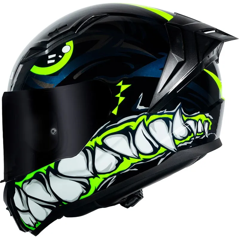 Capacete Original LS2 FF810 Vigo Sarbul Preto Amarelo Azul 60