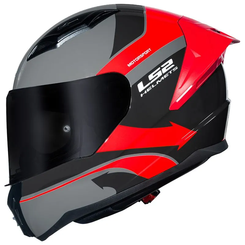 Capacete Original LS2 FF810 Vigo Vision Cinza Vermelho 62