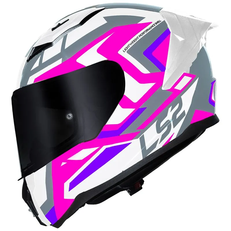 Capacete Original LS2 FF810 Vigo Spinn Branco Cinza 62