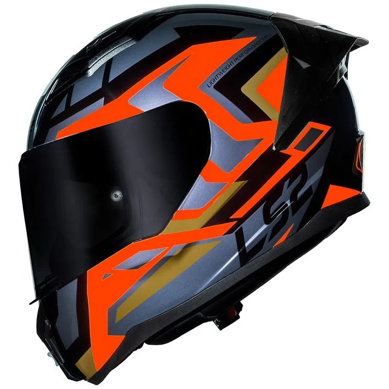 Capacete Original LS2 FF810 Vigo Spinn Prata Preto 62