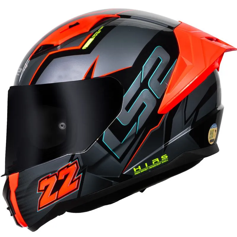 Capacete LS2 FF810 Vigo Limits Preto Titanium 56