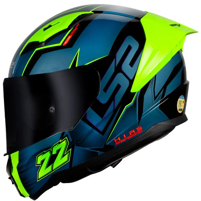 Capacete LS2 FF810 Vigo Limits Preto Azul 56