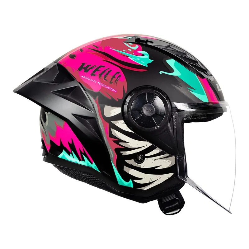 CAPACETE LS2 AIRFLOW II WEILER ROSA FOSCO 62/XL