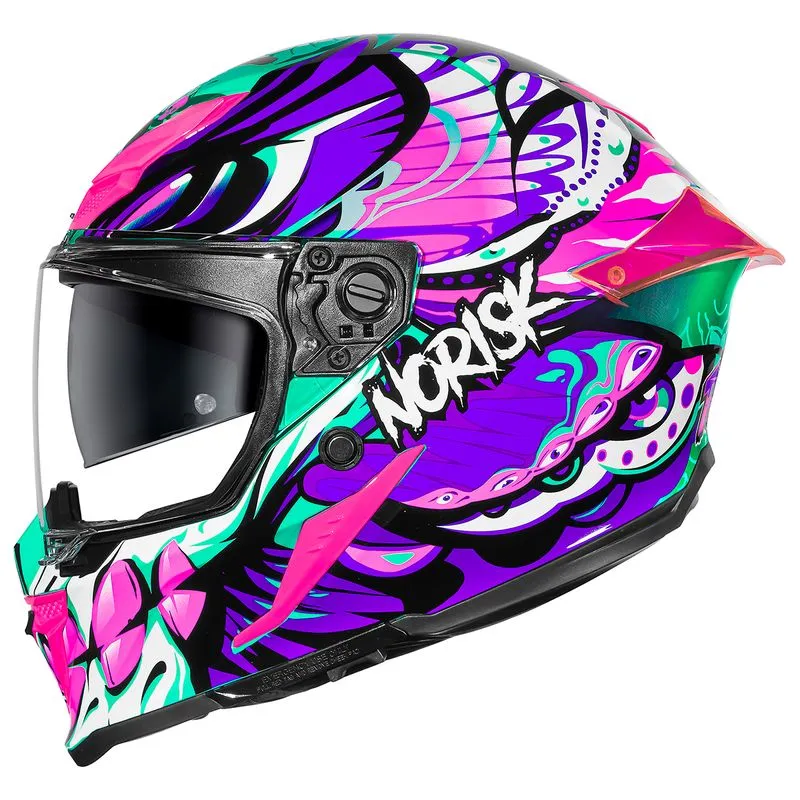 Capacete Original Norisk Rock Butterfly Rosa 56