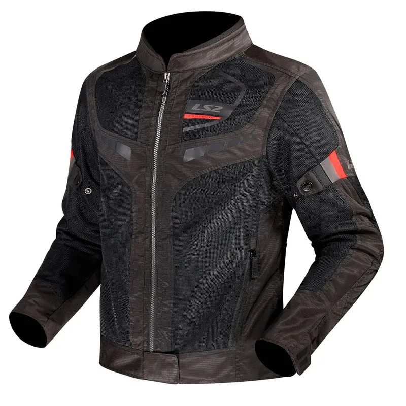 Jaqueta LS2 Garda Feminina Preto Vermelho 2XL-3G