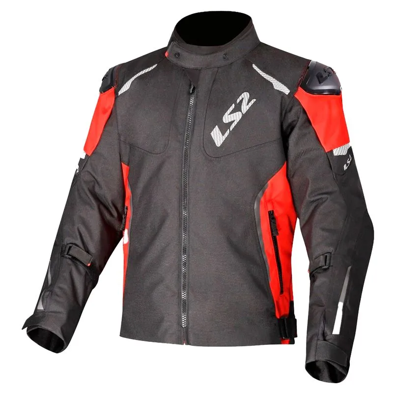 Jaqueta LS2 Zoom Masculina Impermeável Preto Vermelho M