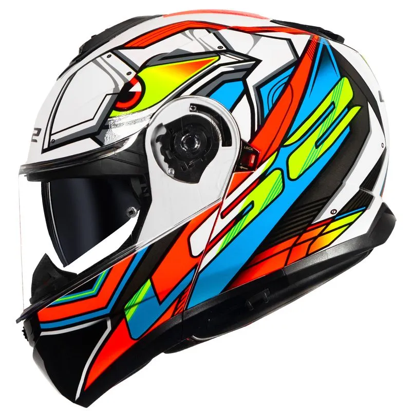 Capacete LS2 FF908 Strobe 2 Xdron Laranja Neon 60