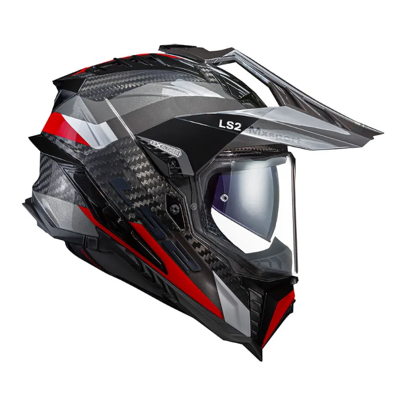 CAPACETE LS2 EXPLORER CARBON FRONTIER VERMELHO 62/XL
