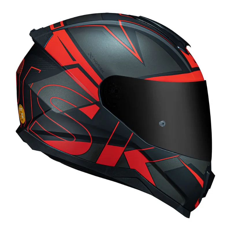 CAPACETE NORISK RAZOR AXIAL VERMELHO 54/XS