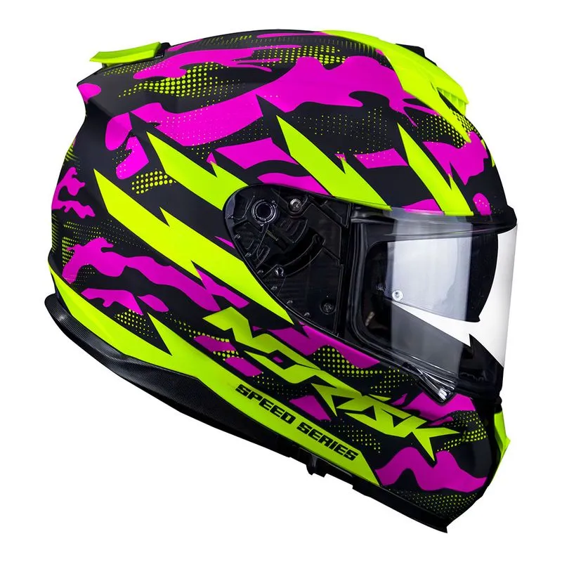 CAPACETE NORISK STRADA COMMANDO ROSA 62/XL