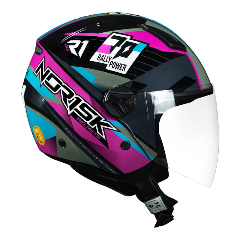 CAPACETE NORISK ORION R1 ROSA 60/L