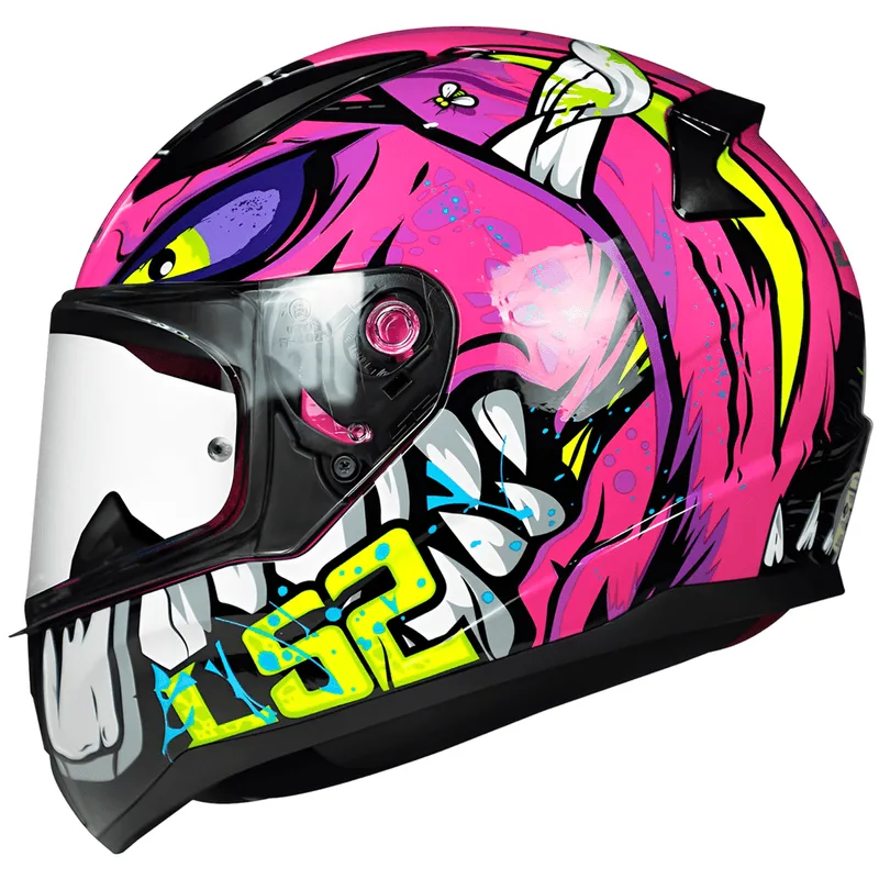 Capacete Original LS2 FF353 Rapid Badass Roxo 58
