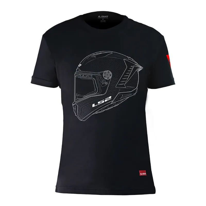 CAMISETA LS2 THUNDER PRETO M