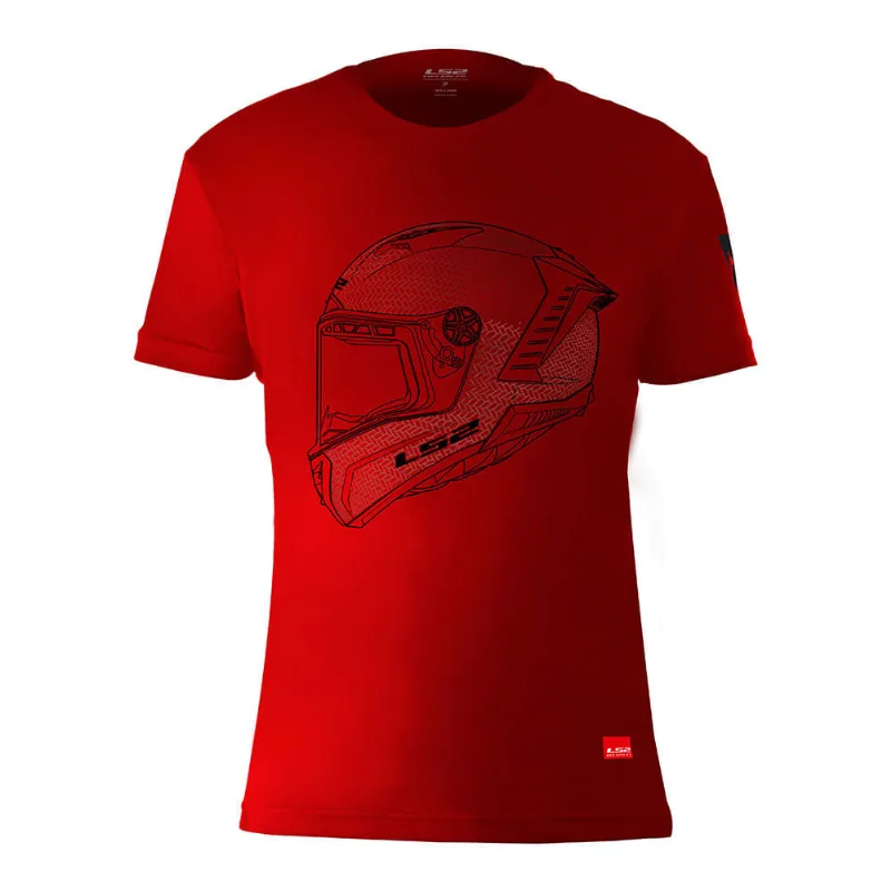 CAMISETA LS2 THUNDER VERMELHO GGG