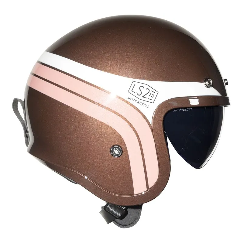 CAPACETE LS2 SPITFIRE SUNRISE MARROM 62/XL