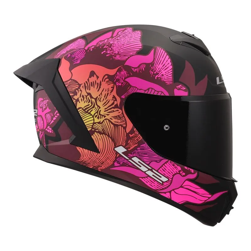 LS2 CAPACETE FF820 RAPID III POPPIES II ROSA FOSCO 56/S