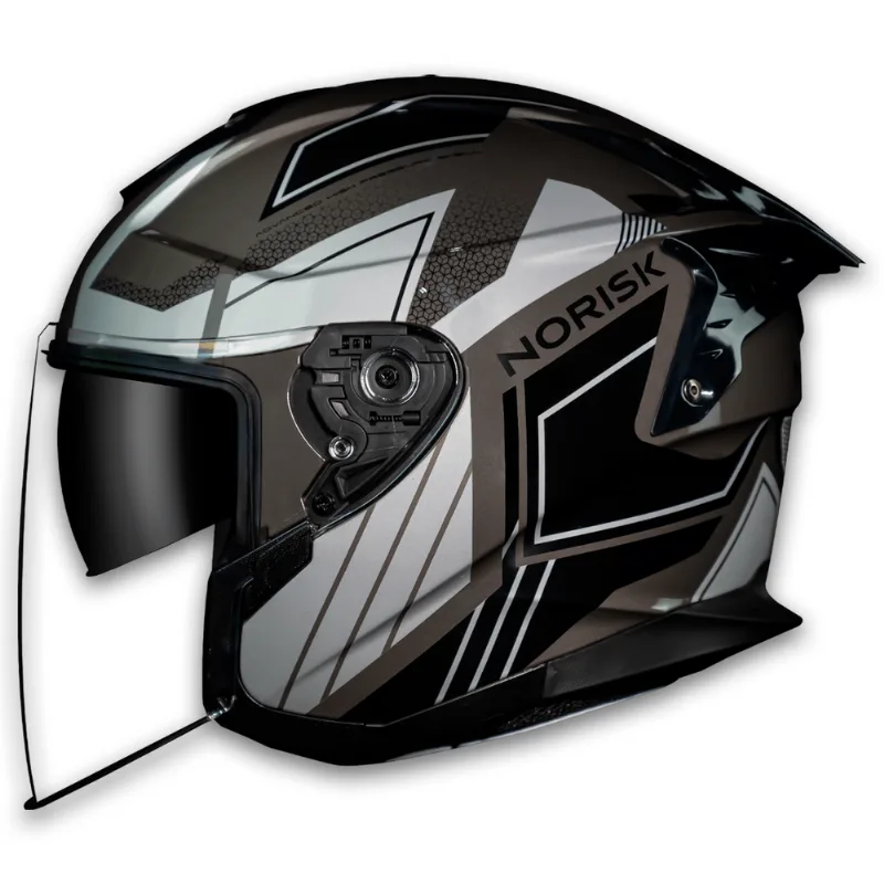 Capacete Original Norisk Downtown Provenza Preto Titanium 64