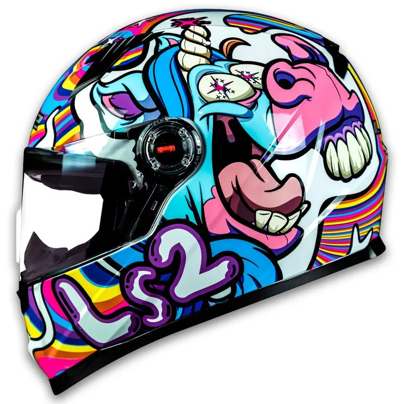 Capacete Original LS2 FF358 Bubble Branco 54