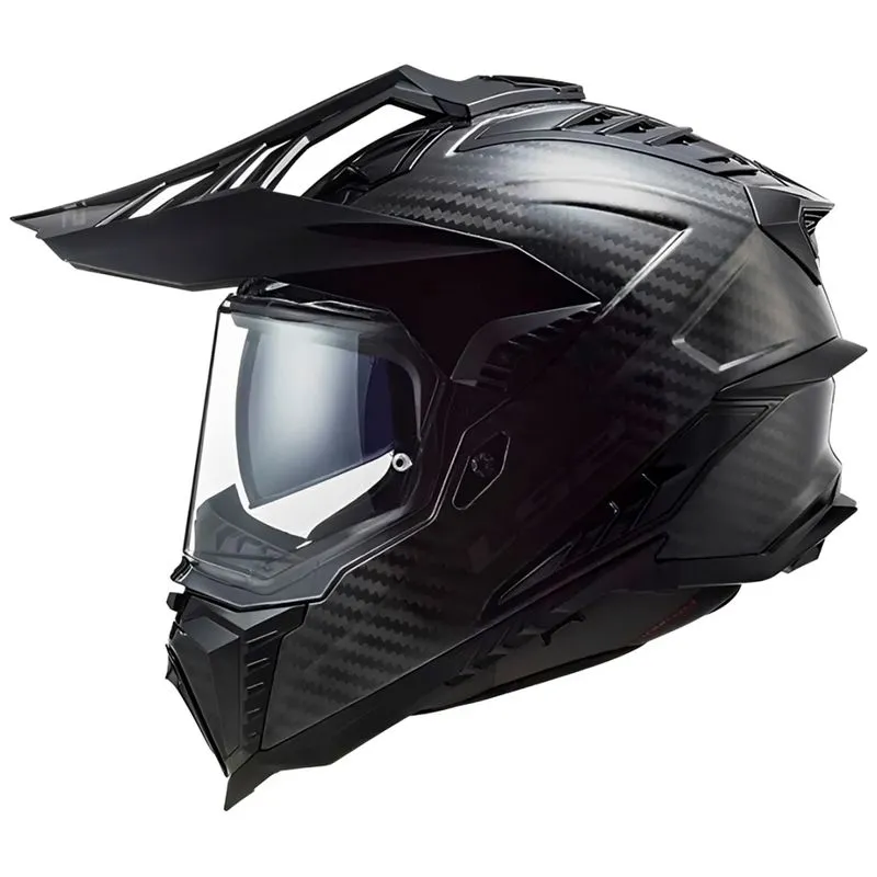 Capacete Ls2 Explorer Carbon Solid MX70 Preto Fosco 60
