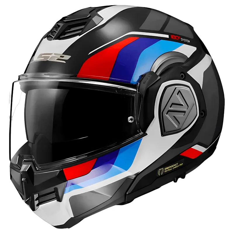 Capacete Original LS2 FF906 Advant Sport Preto Azul Vermelho Branco 56