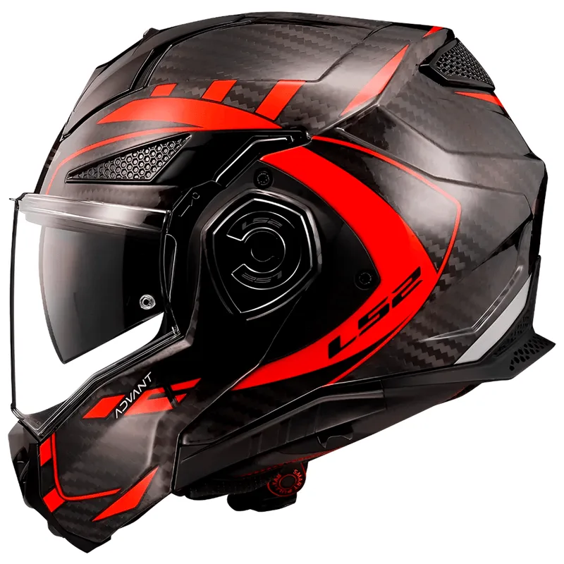 Capacete Original LS2 FF901 Advant X Carbon Future Vermelho 58