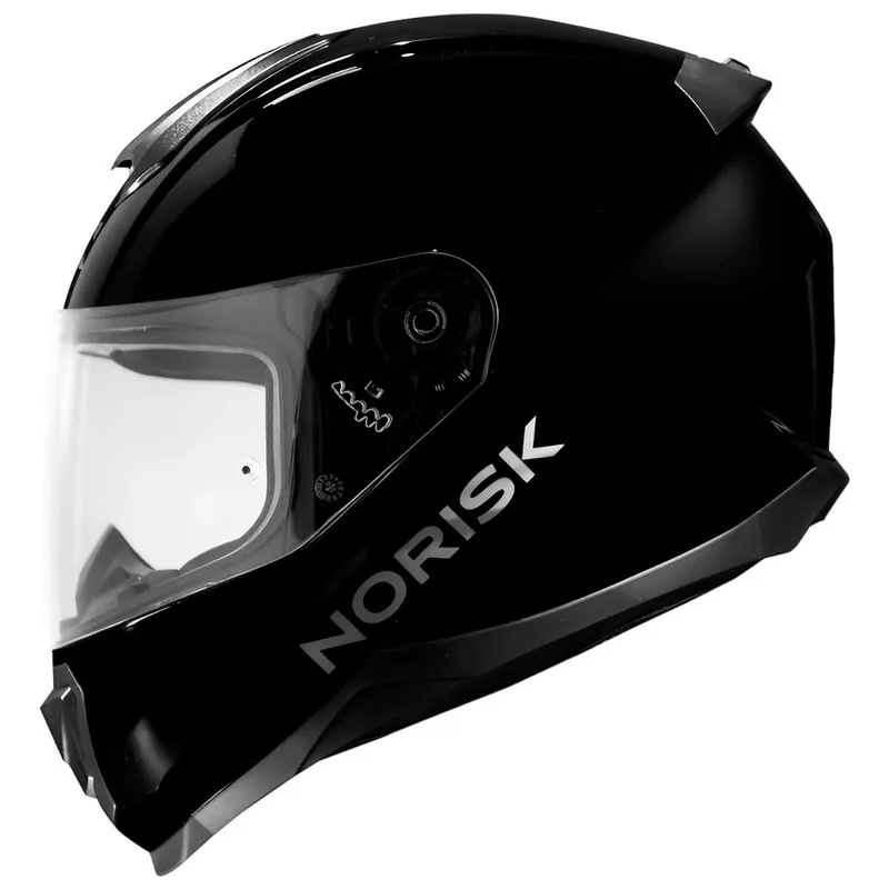 Capacete Norisk Razor Solid Monocolor Preto Brilhante 60