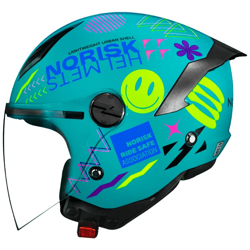 Capacete Original Norisk Neo Buddy Azul Amarelo 60