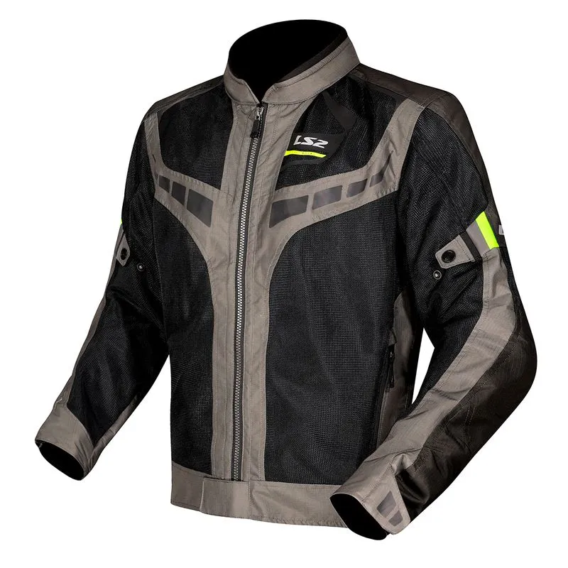 Jaqueta LS2 Garda Masculina Cinza Preto Amarelo 3XL-4G