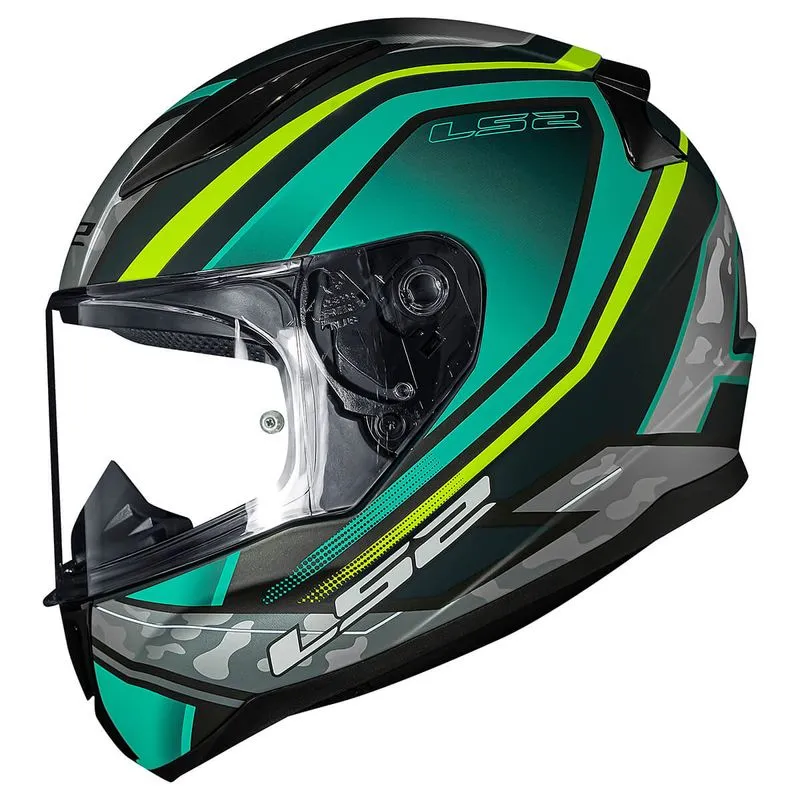 Capacete Original LS2 FF353 Rapid Ufo Verde Amarelo 58