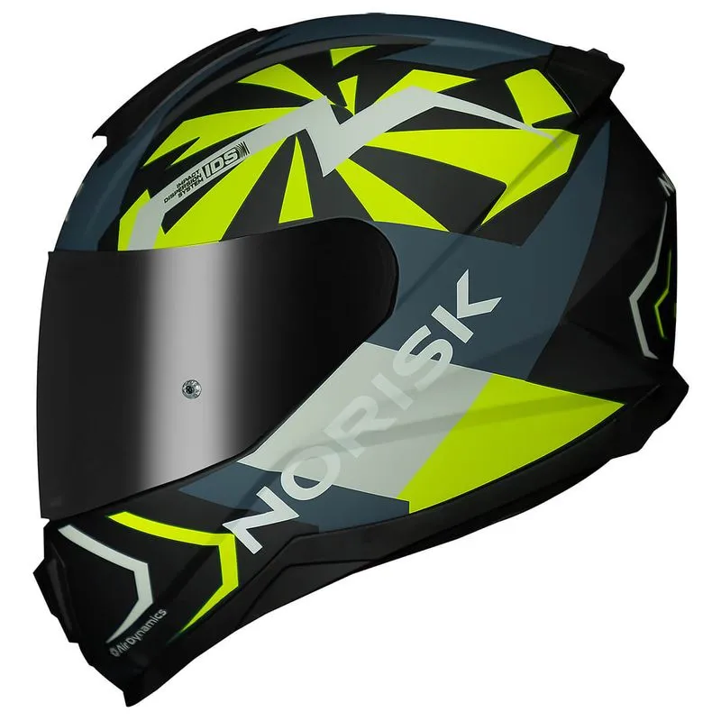 Capacete Original Norisk Razor GodSpeed Fosco Azul Verde 58