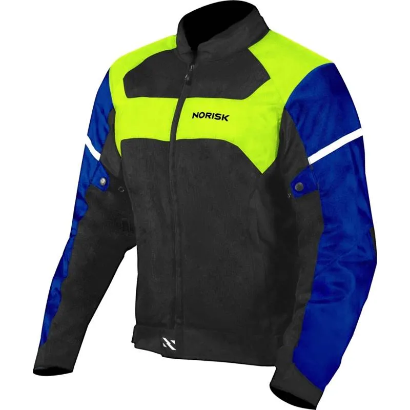 Jaqueta Norisk Nr-02 Preto/azul/amarelo (ventilada)