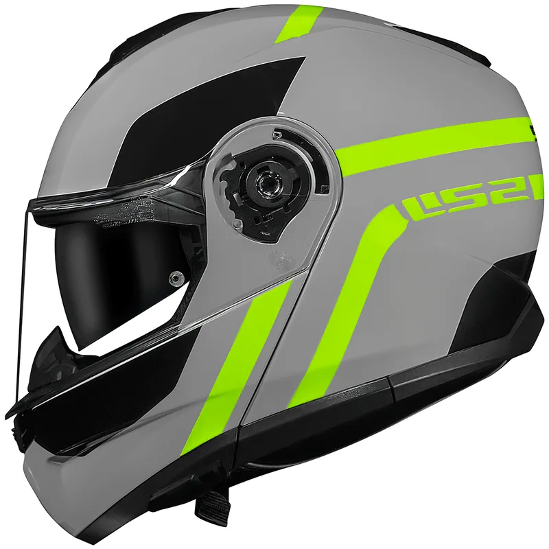 Capacete Original LS2 FF908 Strobe 2 Autox Cinza Amarelo 56
