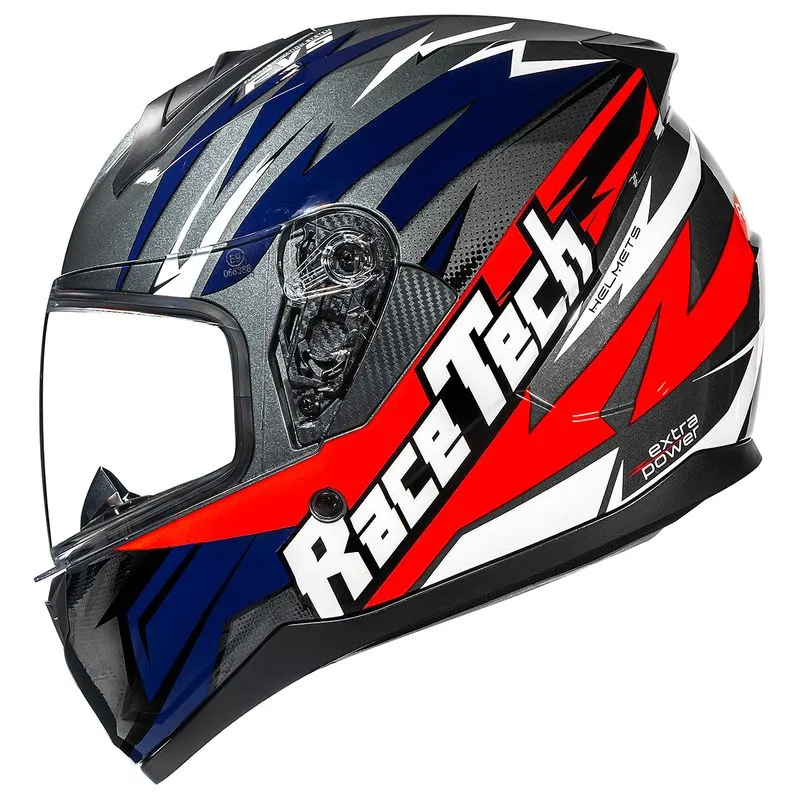 Capacete Race Tech Sector Electro Titanium Laranja 62