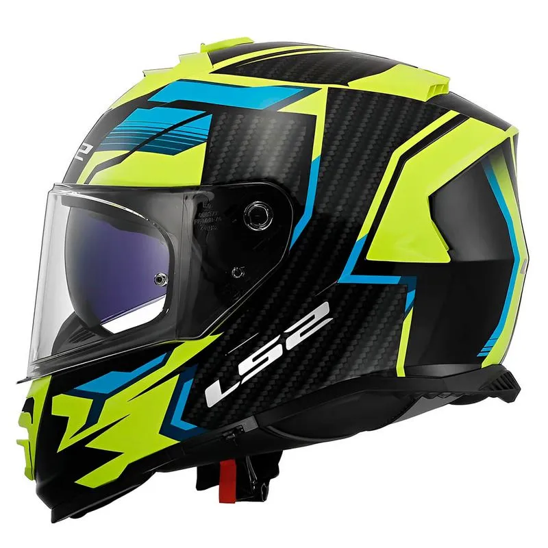 Capacete Original LS2 FF800 Storm Tracker Preto Amarelo 58