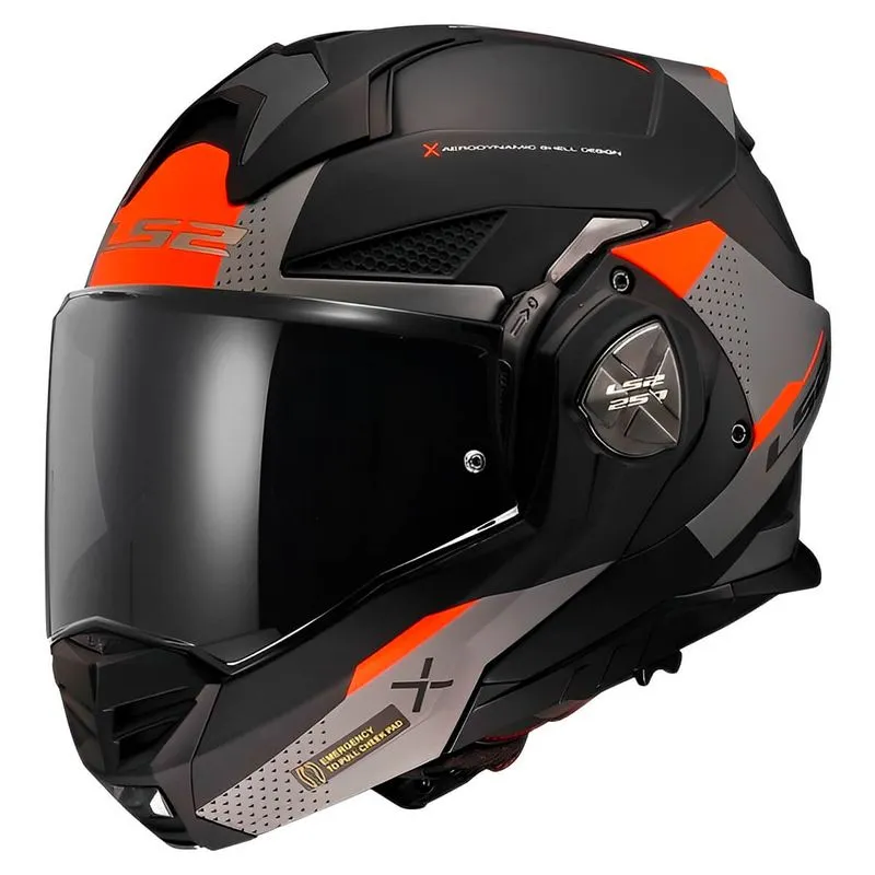 Capacete Original LS2 FF901 Advant X Oblivion Fosco Preto Titânio 56
