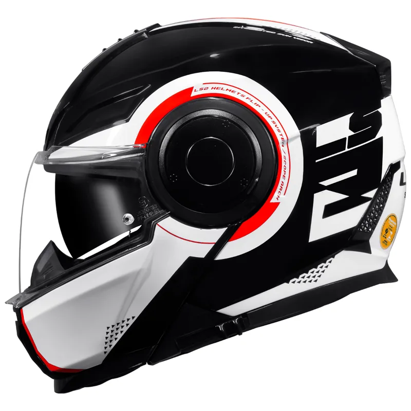 Capacete LS2 FF902 Scope Arch Branco Vermelho 64