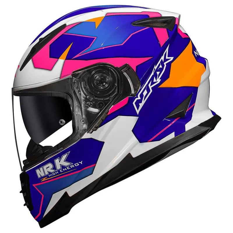Capacete Original Norisk FF302 Soul District Azul Branco 60