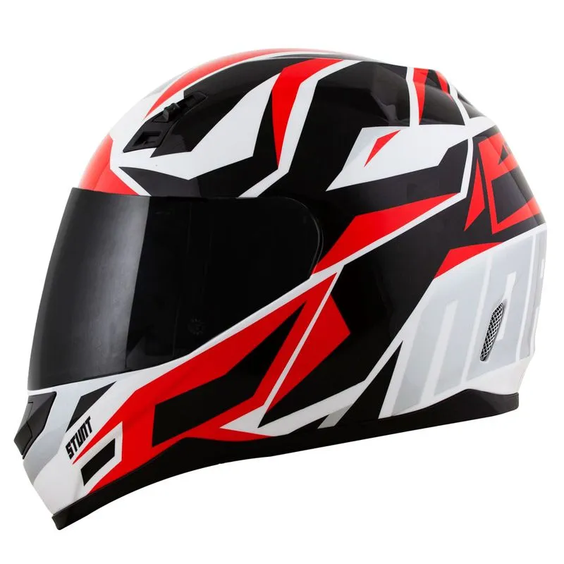 Capacete Original Norisk FF391 Cutting Branco Preto Vermelho 60