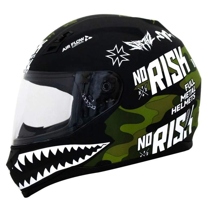 Capacete Original Norisk FF391 Ride Hard Preto Verde Camo 60