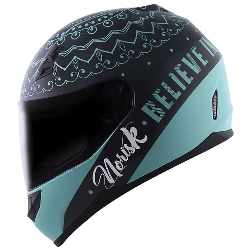 Capacete Original Norisk FF391 Girl Power Cinza Azul 54