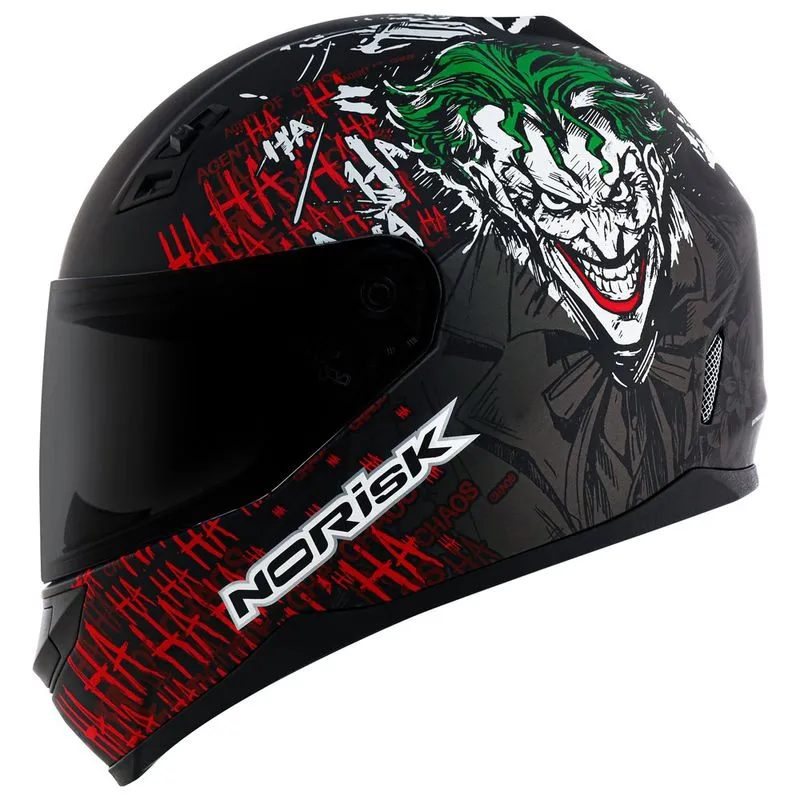 Capacete Original Norisk FF391 The Joker Preto 61