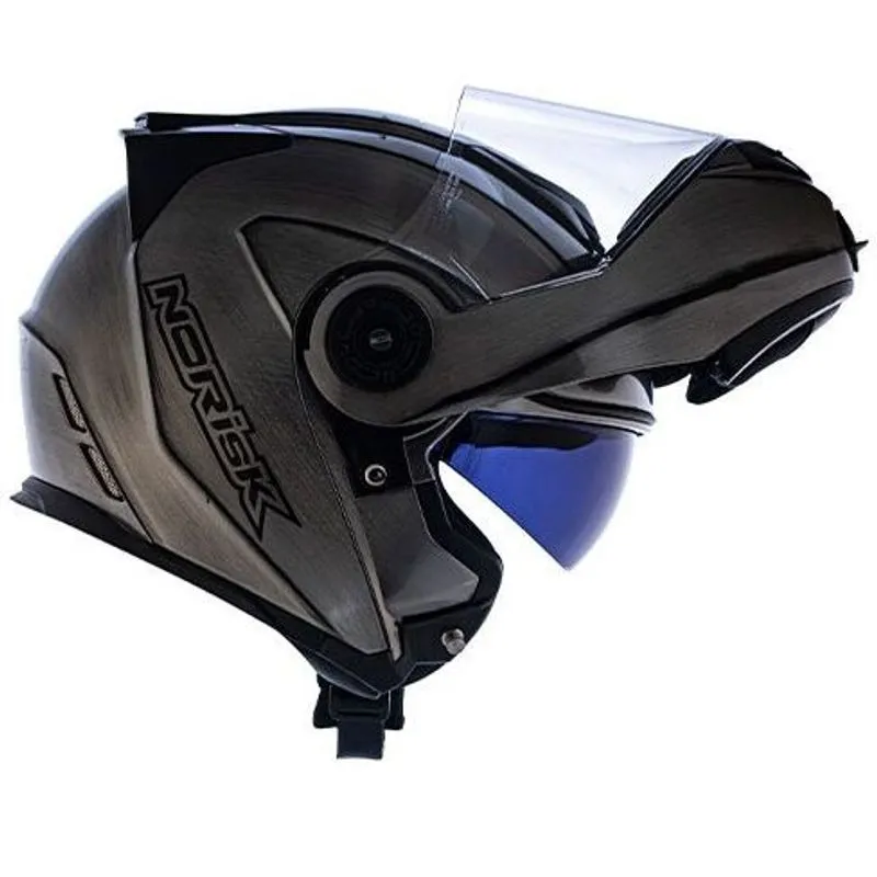 Capacete Robocop Norisk Ff345 Route Iron Chrome Cromado